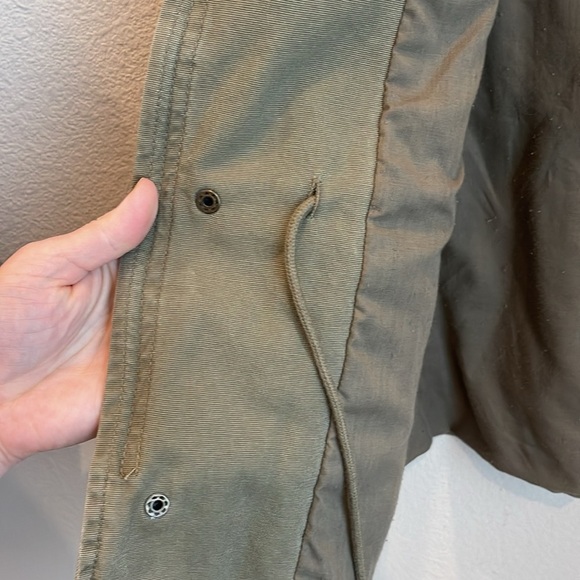 Ecote Zip Front Woven Utility Jacket Size Large - Picture 9 of 9